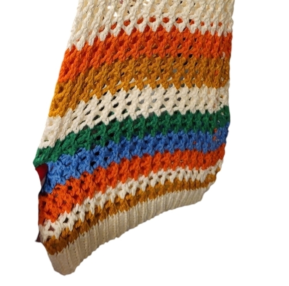 NEW Crochet lightweight Floral Cardigan Sweater Med - Picture 3 of 7